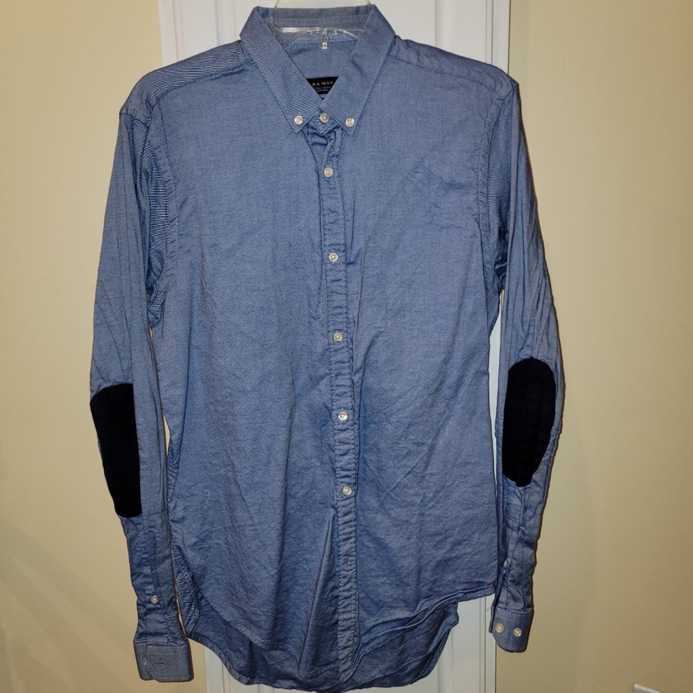 ZARA MEN SLIM FIT DENIM SHIRT